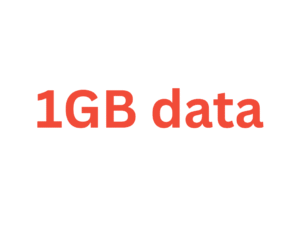 1GB Data - 1 Month